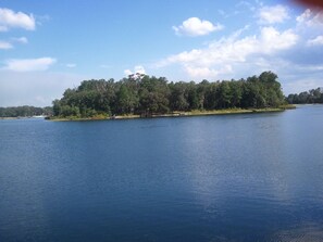 Natural Island in center of lake