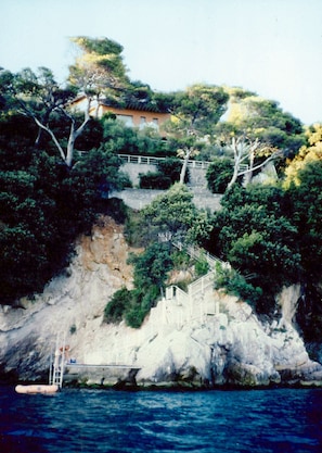 The Villa 
view from the sea Bouganville Holiday Home Portovenere 