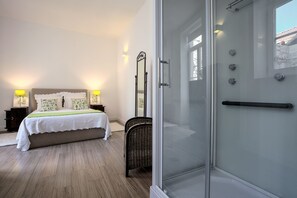 Beautifully decorated bedroom. Queen size bed.