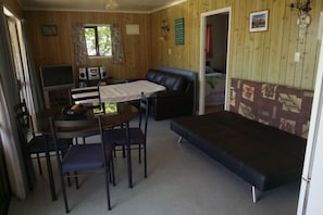 Living room- with 2x fold out couches