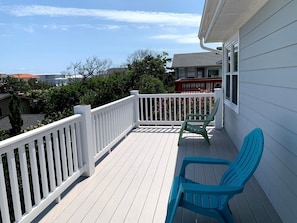 Third floor (off Masters bedroom ) private deck
 