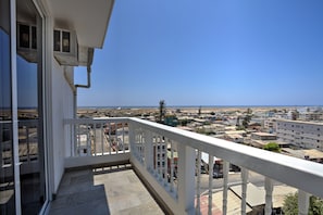 View towards south coast of Salinas peninsula and Mar Bravo (angry sea).