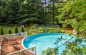 Seasonal above ground 4ft deep unheated pool