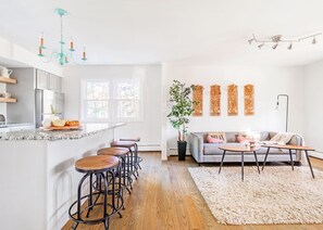 Kitchen and living room