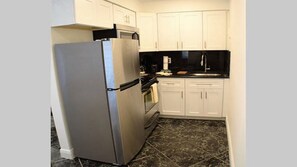This stainless steel refrigerator was built to serve your gourmet desires.