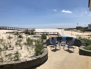 Beach side patio