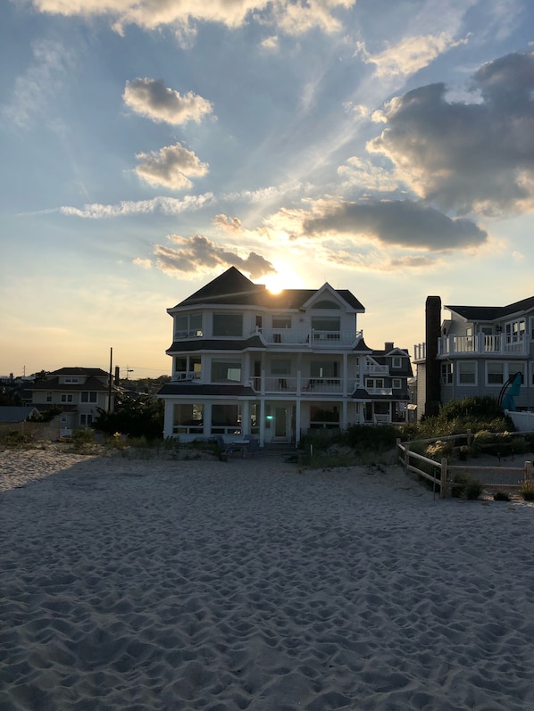 Beautiful beachfront home with tons of space.