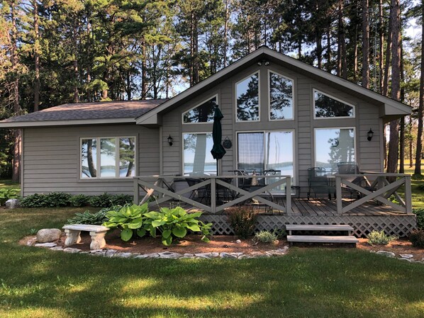 Beautiful large windows and Lake Front Deck 