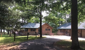 Cabin View - large oval driveway.  Plenty of parking!