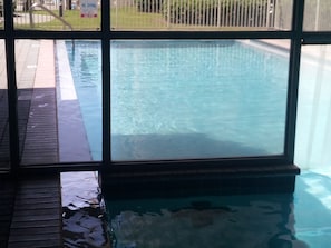 Indoor/Outdoor pool on the way to the beach