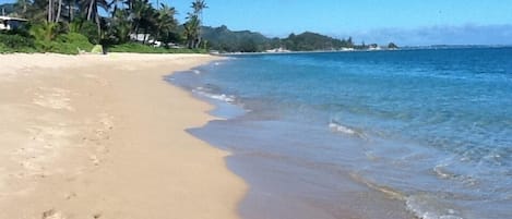 Your very own beach. Just footsteps away from your cottage door. 