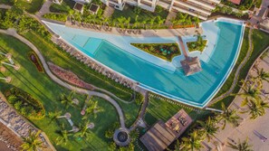 Aerial View of Infiniti Pool