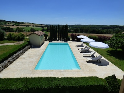 Peaceful Gascon Cottage With Swimming Pool And Tennis Court - Near Condom
