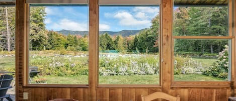 View of Mt Mansfield from the dining table