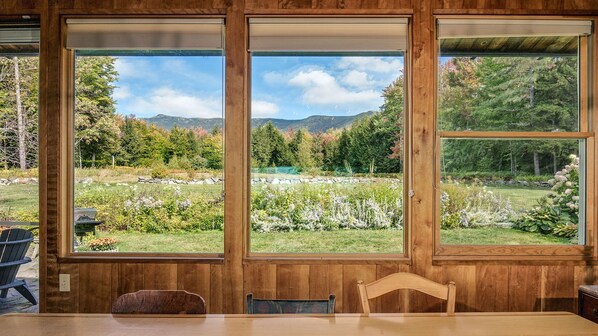 View of Mt Mansfield from the dining table