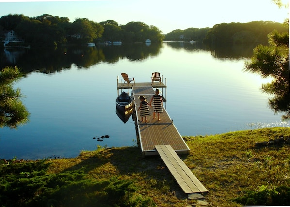 Dock off of back yard.