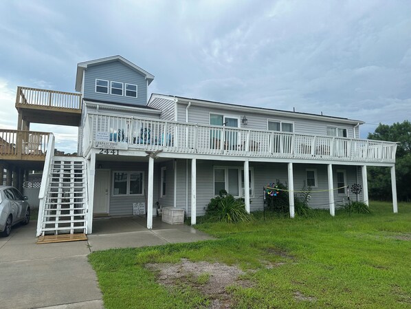 Beach Bird with new 3 story addition and decks