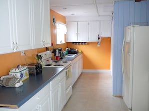 Huge well-equipped galley kitchen
