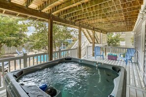 Hot Tub located on Ground-Level Deck