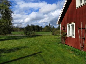 View from the house looking north. No close neighbors. Very private!  Large yard