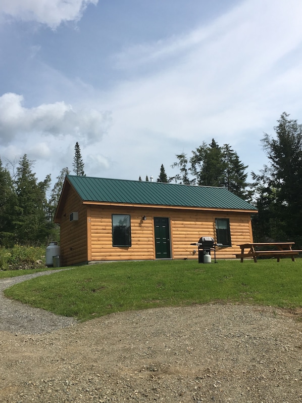 Serene Country Cabins 3 tucked into the woods with a spacious yard.