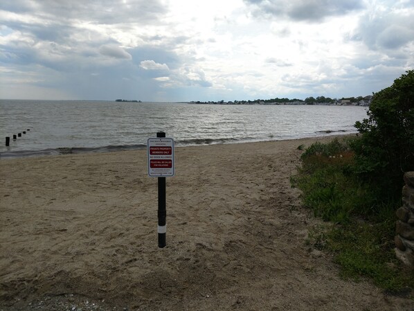 A short walk to a beautiful private beach