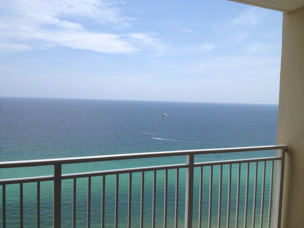 View from the balcony to the West