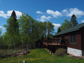 Back deck and fire pit