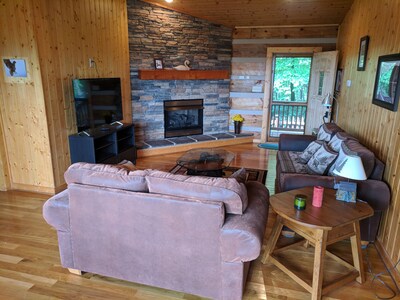 Log cabin with amazing views!! (Pets welcome!)