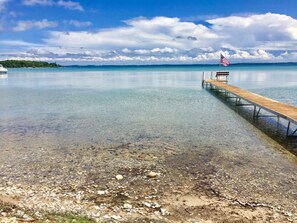 Dock and Beach in the morning