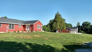 This listing in foreground. Our other rental (7 Bdrm) in background.