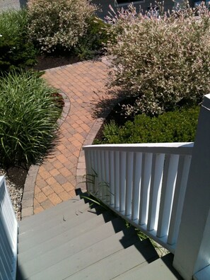 Front steps to the beach
