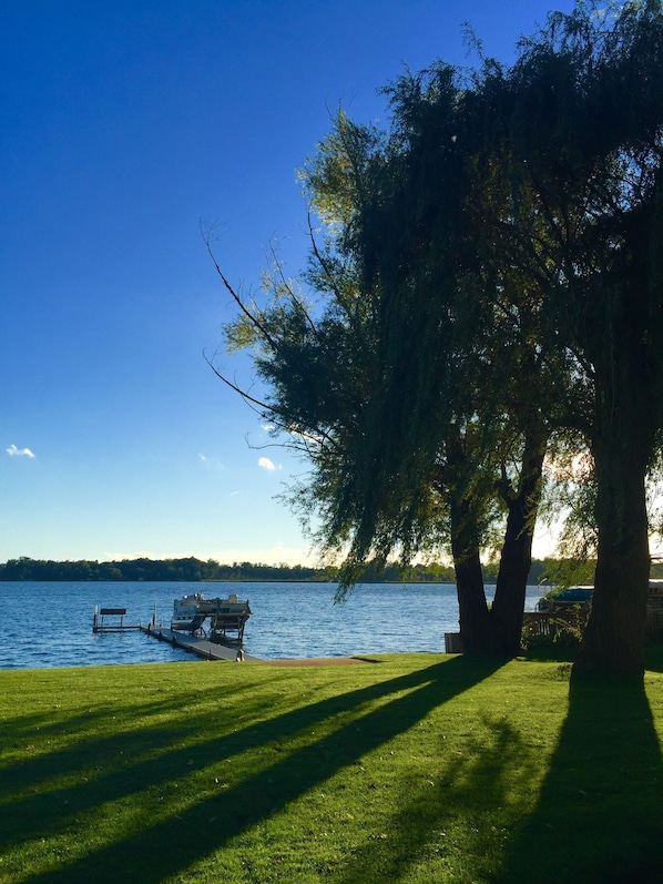 View of Lake from backyard