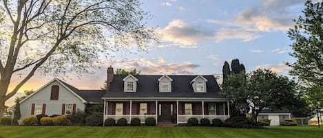 The view of the house from the road