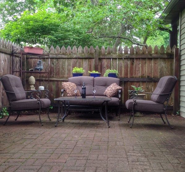 Hidden patio.