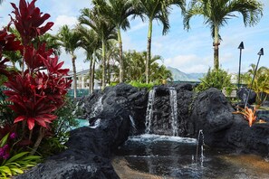 Kid friendly tropical pool