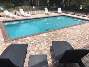 Enjoy our Large Pool with huge sunbathing area

