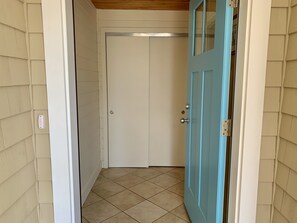 Front hall with closet for storage 