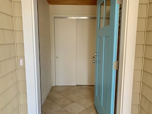 Front hall with closet for storage