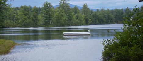 View from private beach
Pictured private raft