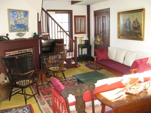 The living room.