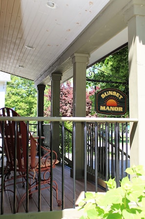 Front porch, perfect for coffee