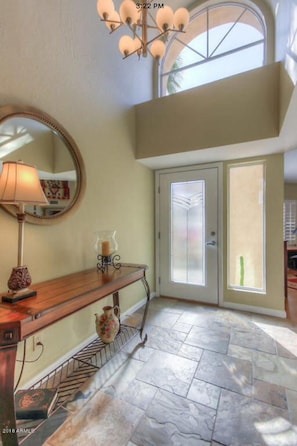 Large bright welcoming entry