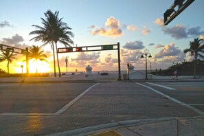 Crosswalk to beach. 
