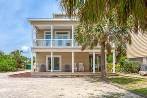 Lots of porches for relaxing.