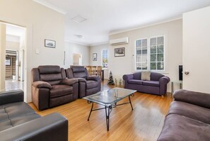 Lounge room through to dining and kitchen