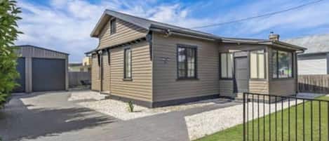 Off Street parking, Fully enclosed yard with gates.