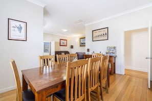 Open plan dining and living room