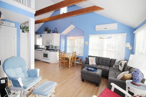 Main living area is open and bright