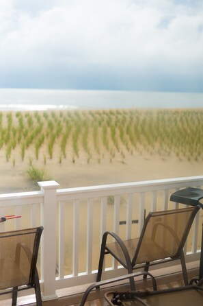 Relax on your deck overlooking the water